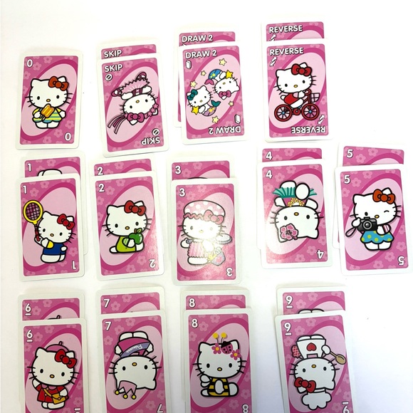 Hello Kitty Uno Card Game 2006 Collector's Edition Logo Case Sanrio Sababa Rare - Picture 11 of 14
